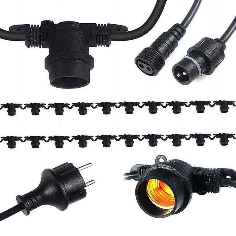 SOHO GHIRLANDA LUMINOASA 10M 20 DULII E27 IP44, DULIA PE FIR