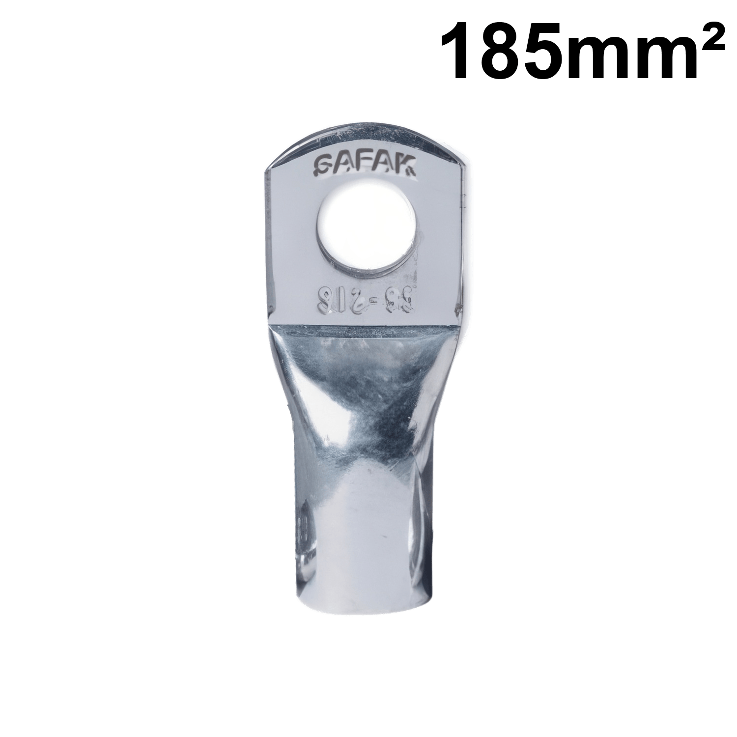 Papuc de cupru sectiune 185 mm² gaura M16