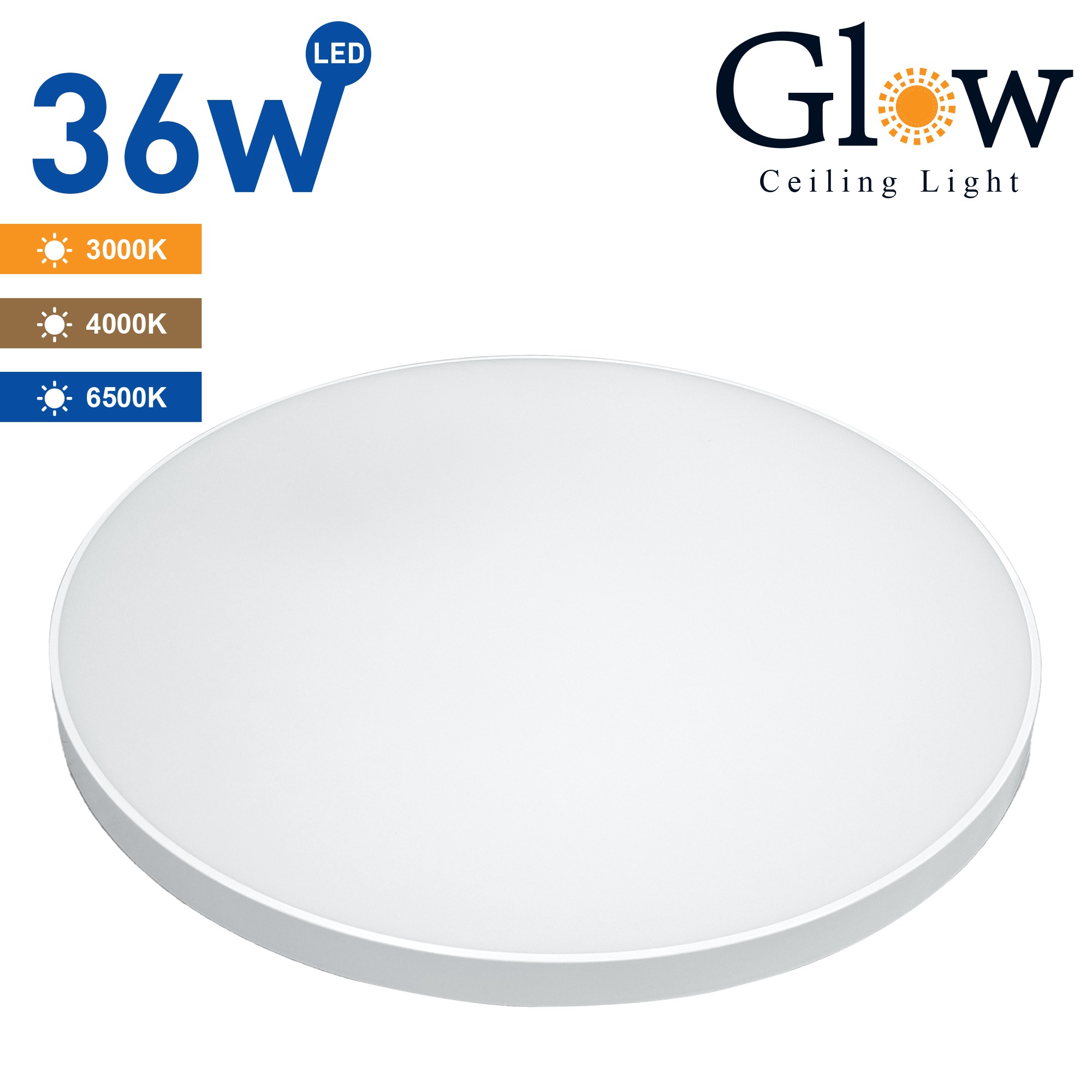 GLOW PLAFONIERA LED SAMSUNG IP20 36W 3CCT (3000K/4000K/6500K), ALBA
