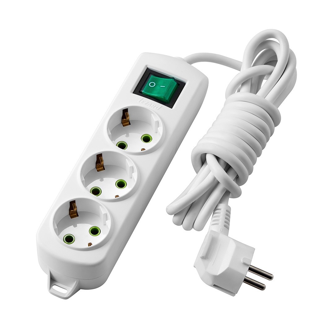 LETITIA PRELUNGITOR 3P 5M (3X1,5MM²) + INTRERUPATOR