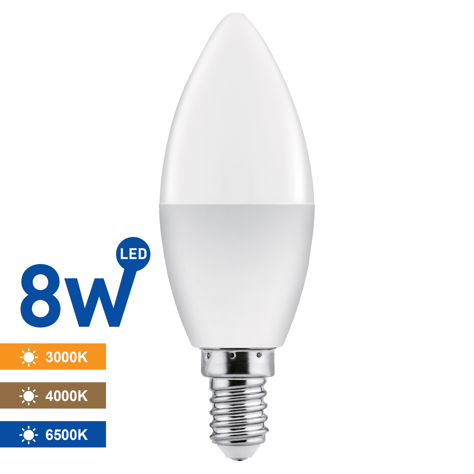 BEC LED SAMSUNG LUMANARE 8W C37 E14