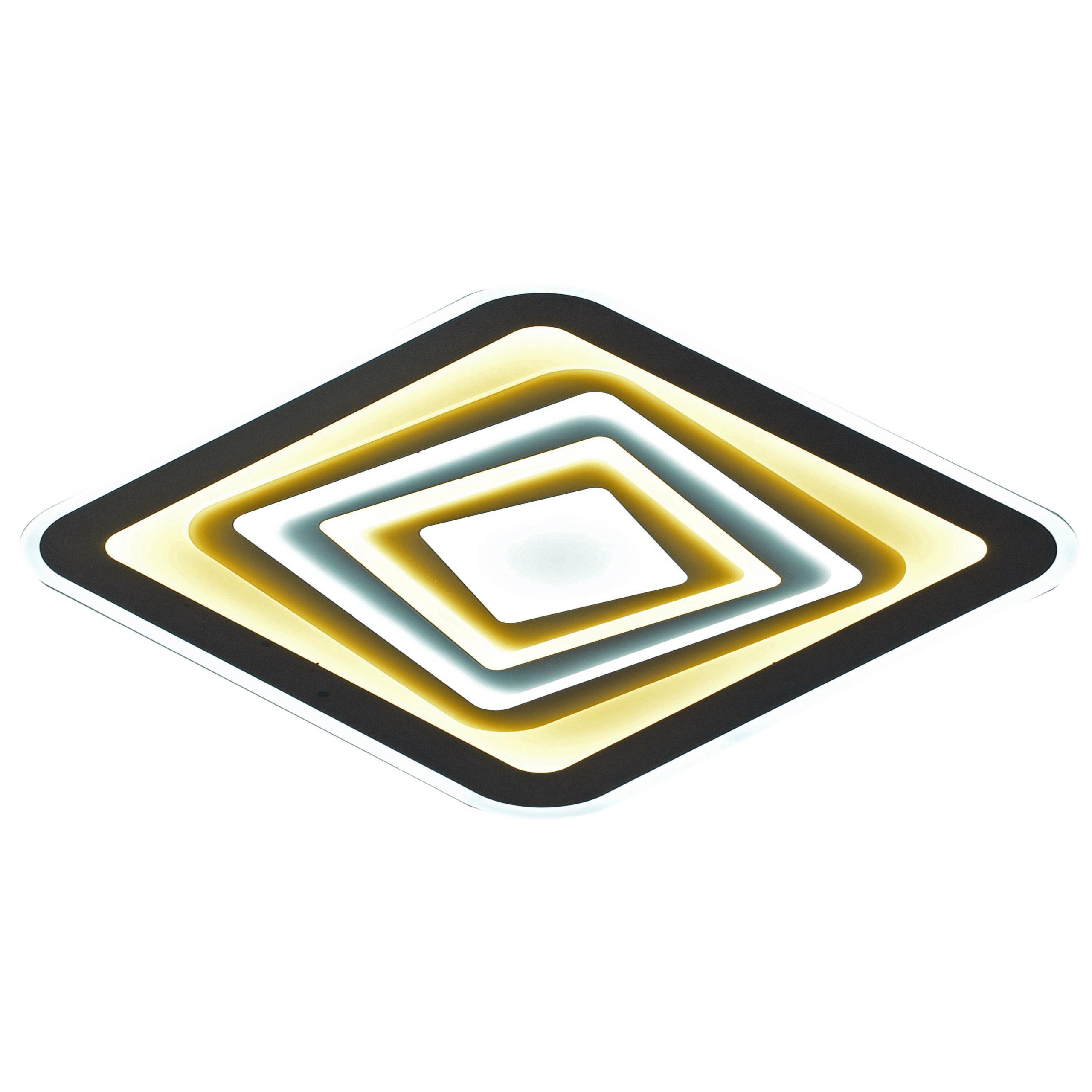 PLAFONIERA 3D LED 3 CULORI 2x48W + TELECOMANDA 2.4G