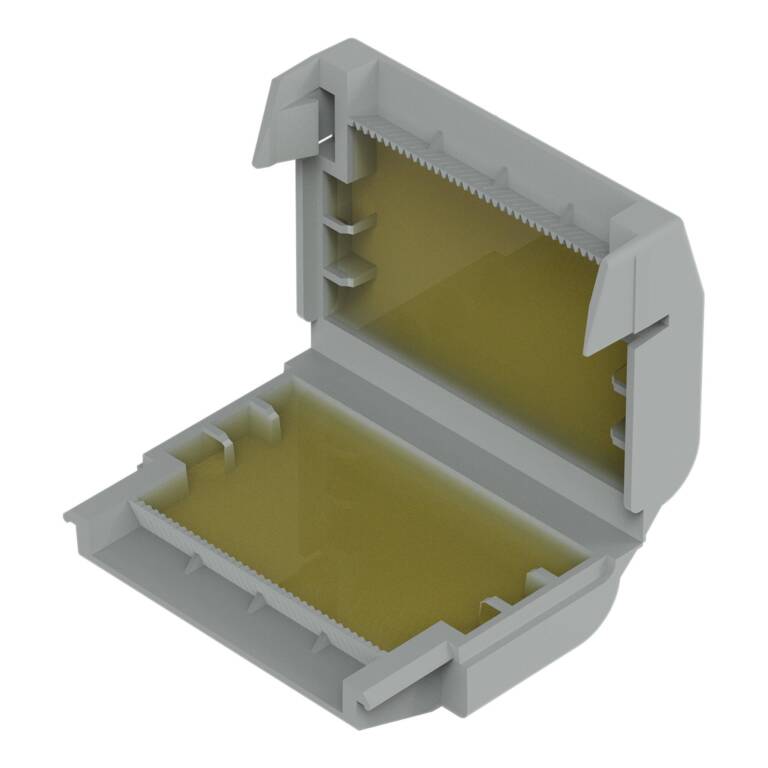 GELBOX DERIVATIE CABLURI PT. CONECTORI 221, 2273; MAX. 4MMP, 5 POLI, GRI