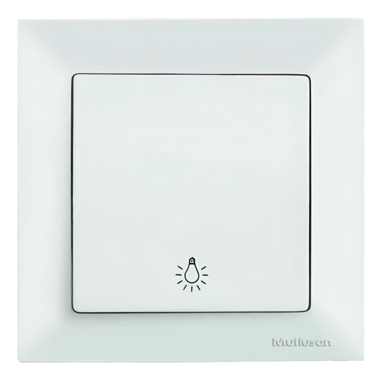 CANDELA ALB - INTRERUPATOR AUTOMAT CU REVENIRE CU LED