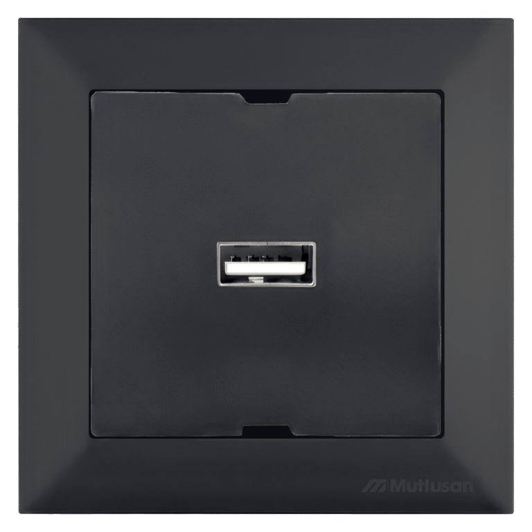 CANDELA NEGRU CATIFEA - PRIZA 1 X USB