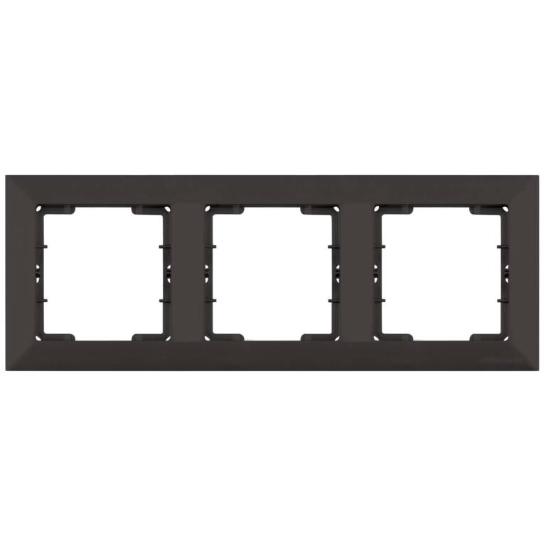CANDELA NEGRU CATIFEA - RAME 3 POST, ORIZONTAL