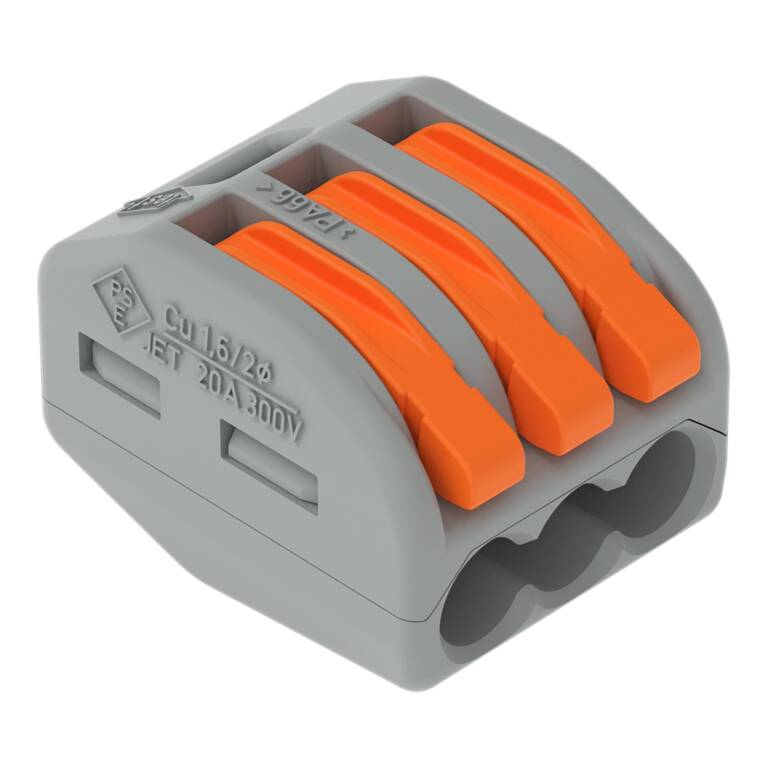 CONECTOR 3P, CONDUCTOR FLEXIBIL/RIGID, 0,5-4 MMP