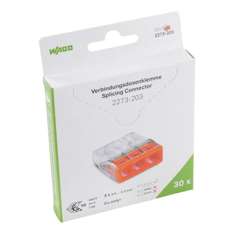 CONECTOR 3P, CONDUCTOR RIGID, 0,5-2.5 MMP