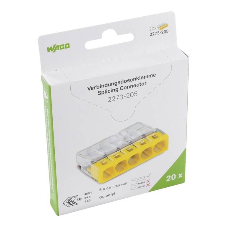 CONECTOR 5P, CONDUCTOR RIGID, 0,5-2.5 MMP