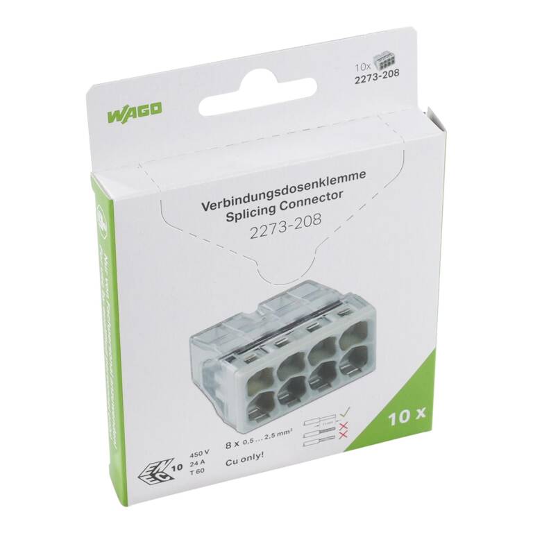 CONECTOR 8P, CONDUCTOR RIGID, 0,5-2.5 MMP