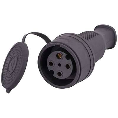 CUPLA TRIFAZICA CAUCIUC 32A 3P+N IP44