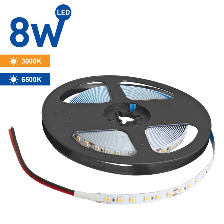 BANDA LED 8W 24V IP20 8MMx5M