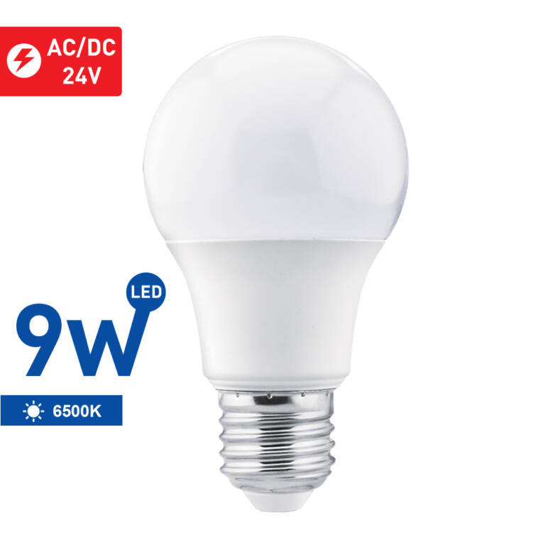 BEC LED 9W (24V) E27 A60 6500K