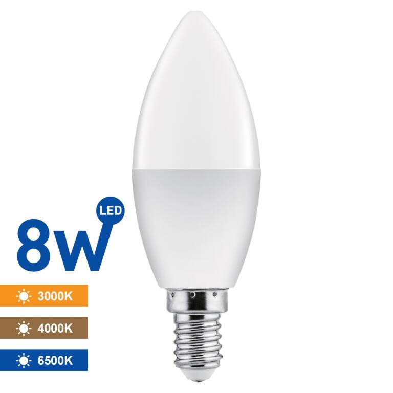 BEC LED SAMSUNG LUMANARE 8W C37 E14