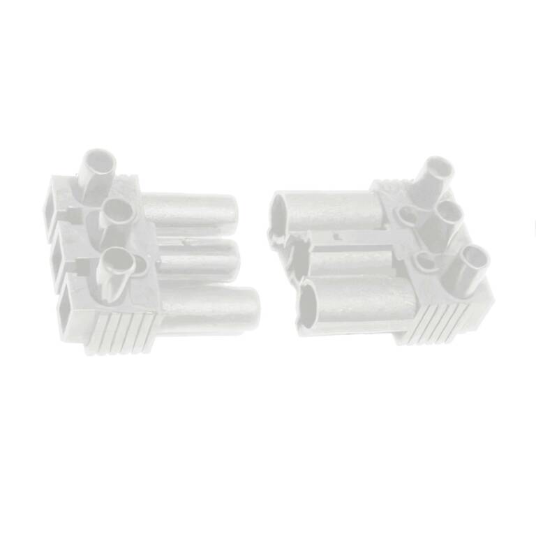 NR.1 - 2,5mm? CONECTORI PRIZA MODULARI TRIPLI ALBI