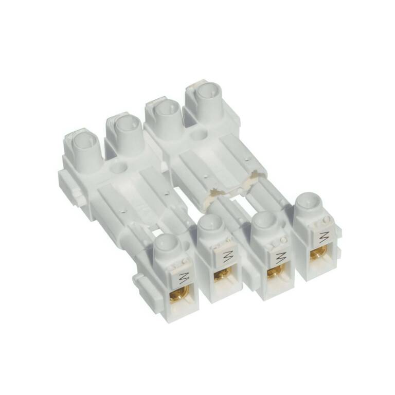 NR.1 - 2,5mm? CONECTORI PRIZA MODULARI DUBLI ALBI