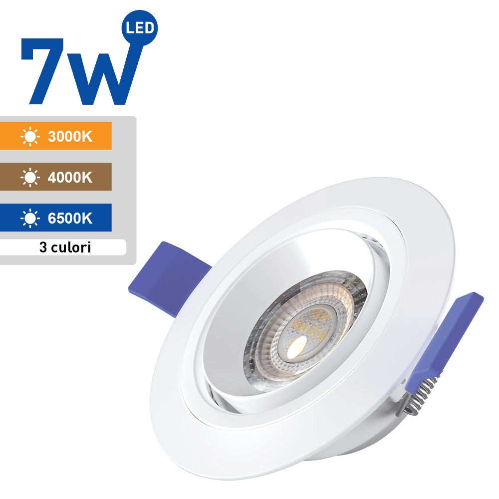 EAGLE EYE ROTUND ALB SPOT MOBIL LED IP20 360° 7W 3CCT