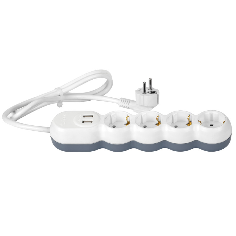 PRELUNGITOR 3x1,5 ALB GRI 4 USB2.0